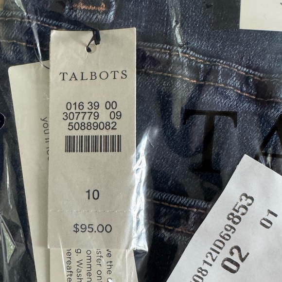 NWT Talbots Flawless 5-Pocket Jegging High Rise Jeans Saratoga Wash Size 10 - Picture 7 of 7